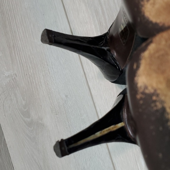 Theory Womens Suede Heels Platform shoes sz 36.5/6.5 - Picture 13 of 16